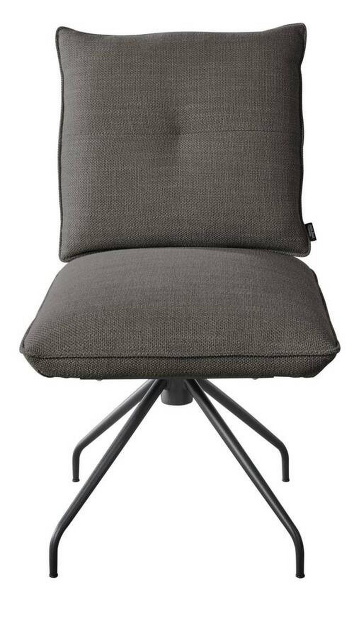 STUHL - Schwarz/Braun, Design, Textil/Metall (50/90/70cm) - Dieter Knoll