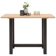 BARTISCH in Holzwerkstoff 120/70/105 cm   - Eichefarben/Schwarz, KONVENTIONELL, Holzwerkstoff (120/70/105cm) - Carryhome