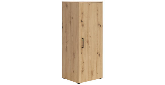KOMMODE 45/115/40 cm in Eiche Artisan - Anthrazit/Schwarz, MODERN, Holzwerkstoff/Kunststoff (45/115/40cm) - Carryhome