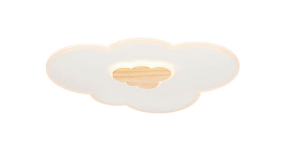 LED-DECKENLEUCHTE 60/45/6 cm   - Naturfarben/Weiß, LIFESTYLE, Holz/Kunststoff (60/45/6cm) - Novel