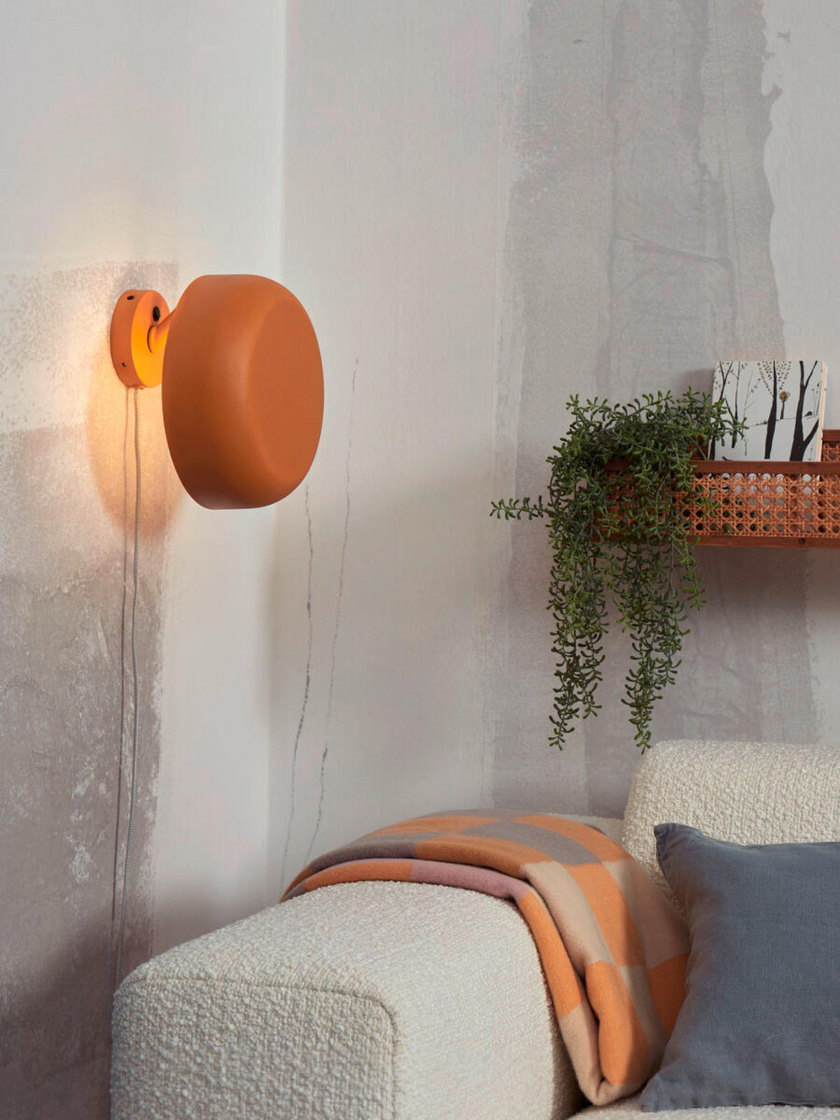 WANDLEUCHTE - Orange, Trend, Metall (25/25/18cm) - It's about Romi
