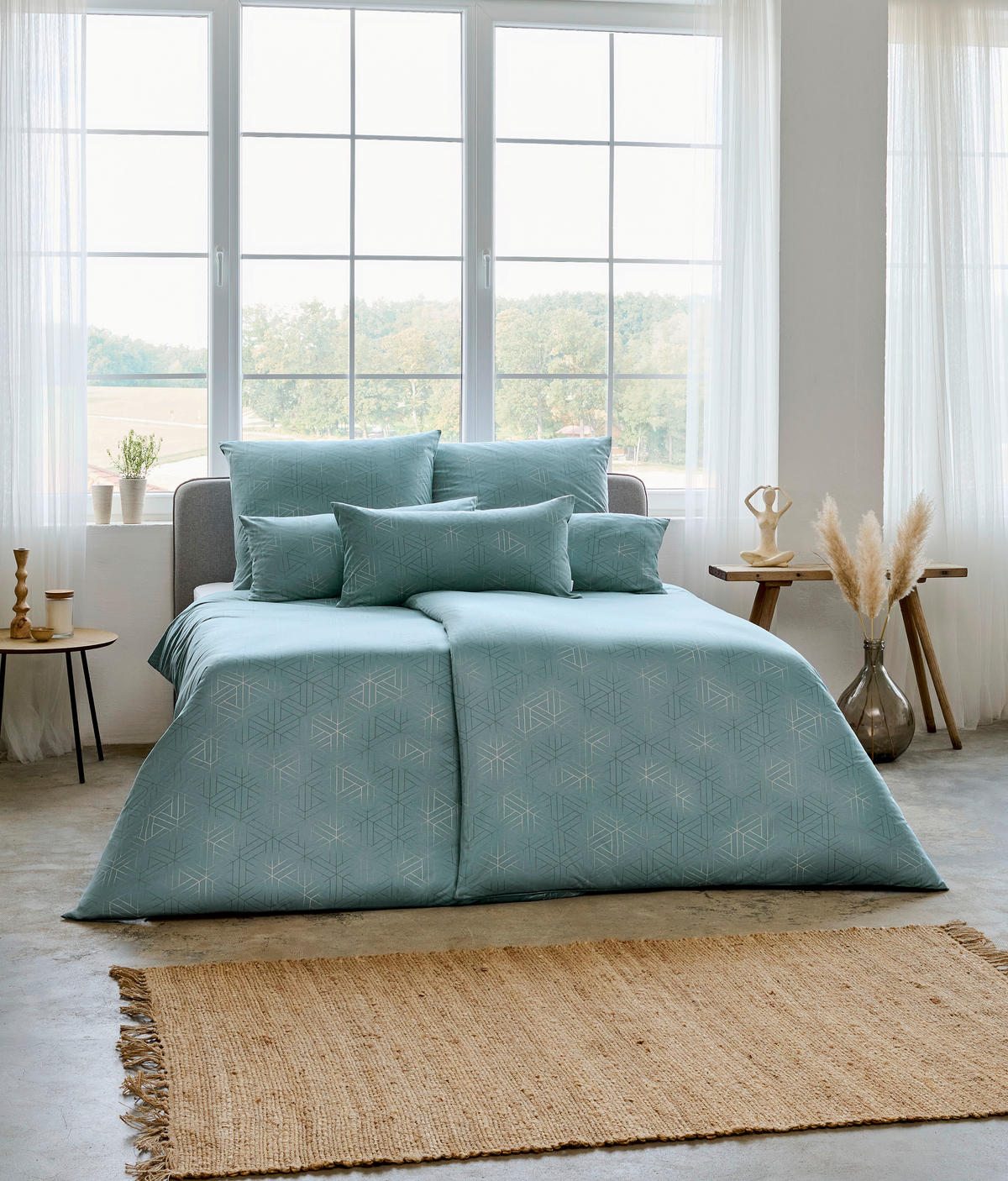 BETTWÄSCHE Pippa Interlock-Jersey 135/200 cm  - Mintgrün, Basics, Textil (135/200cm) - Estella