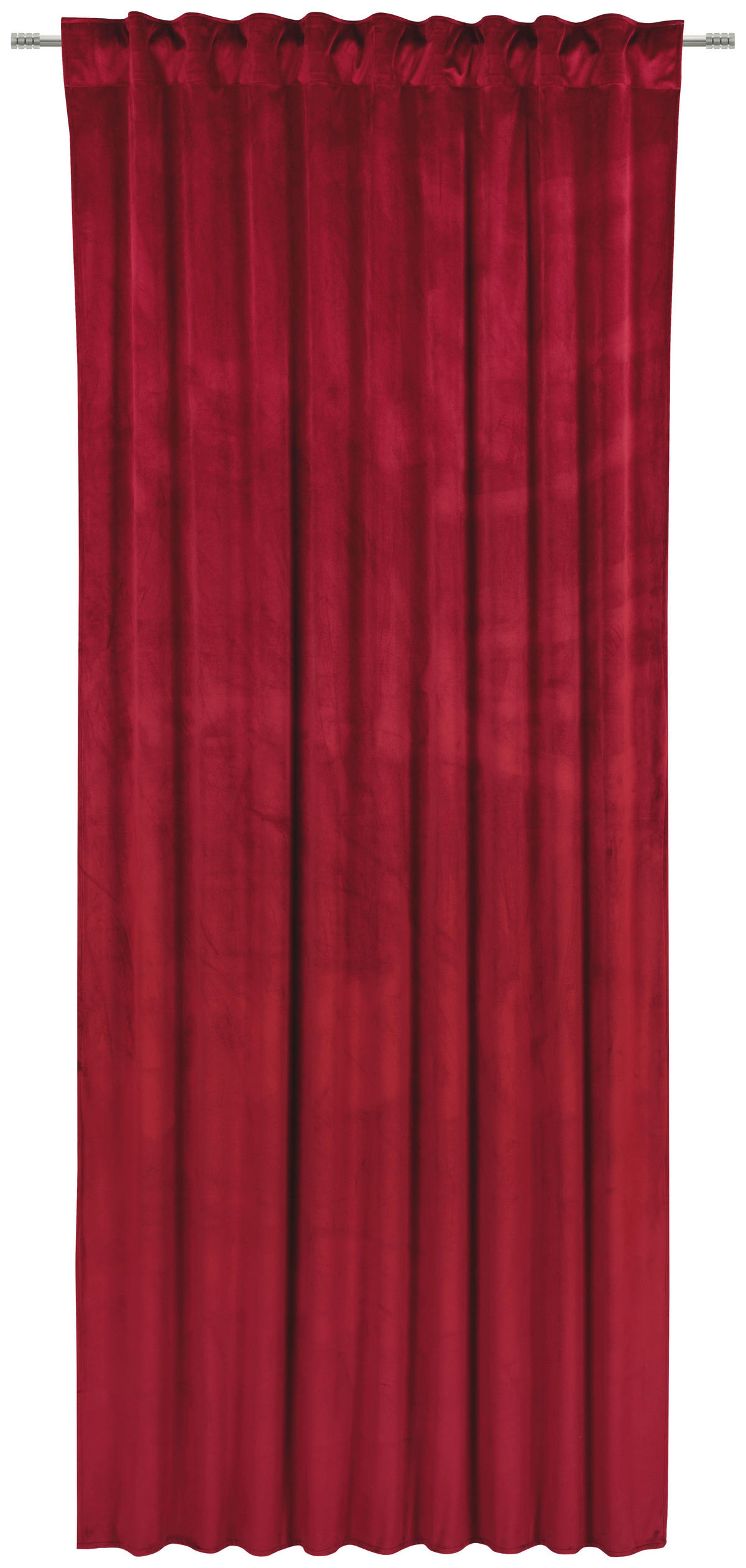 GOTOVA ZAVESA tamnocrvena - tamnocrvena, Osnovno, tekstil (135/245cm) - Esposa