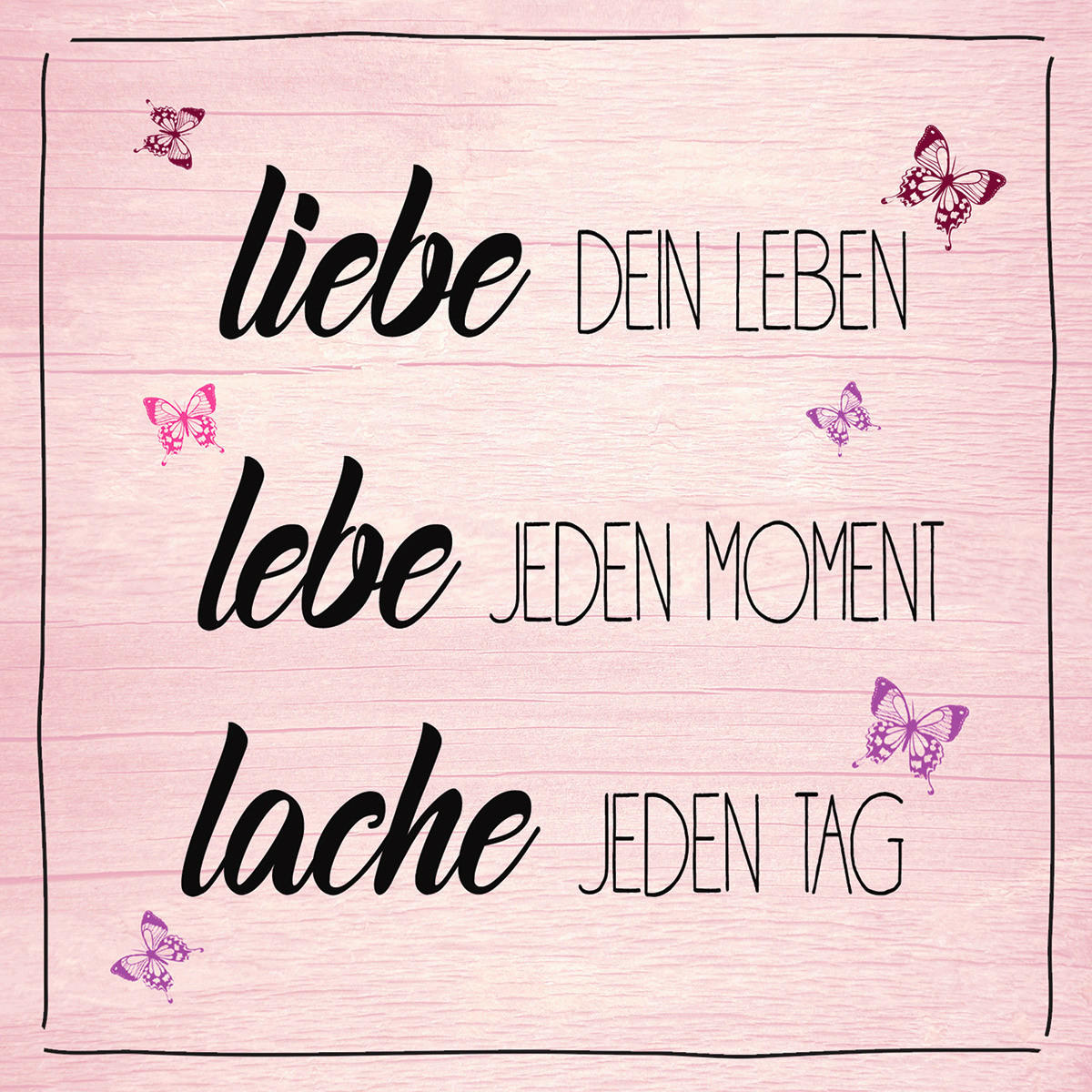 DEKOPANEEL Text Multicolor 20/20 cm  - Multicolor, Basics, Holz (20/20cm)