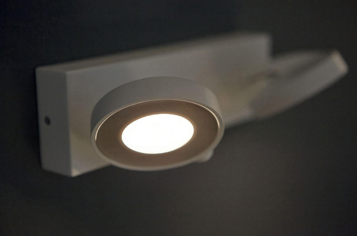 LED-DECKENLEUCHTE 25.5/9/9.3 cm   - Weiß, Design, Metall (25.5/9/9.3cm)