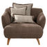 BIG SESSEL in Textil Dunkelbraun, Hellbraun - Hellbraun/Dunkelbraun, Design, Holz/Textil (120/85/150cm) - Carryhome BIG SESSEL in Textil Dunkelbraun, Hellbraun - Hellbraun/Dunkelbraun, Design, Holz/Textil (120/85/150cm) - Carryhome