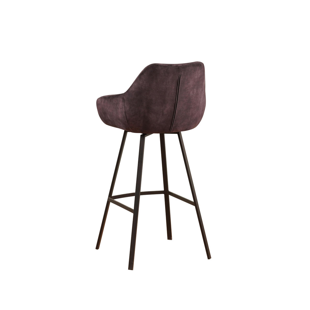 BARHOCKER-SET in Anthrazit  - Anthrazit/Schwarz, MODERN, Textil/Metall (55/109/57cm) - MID.YOU