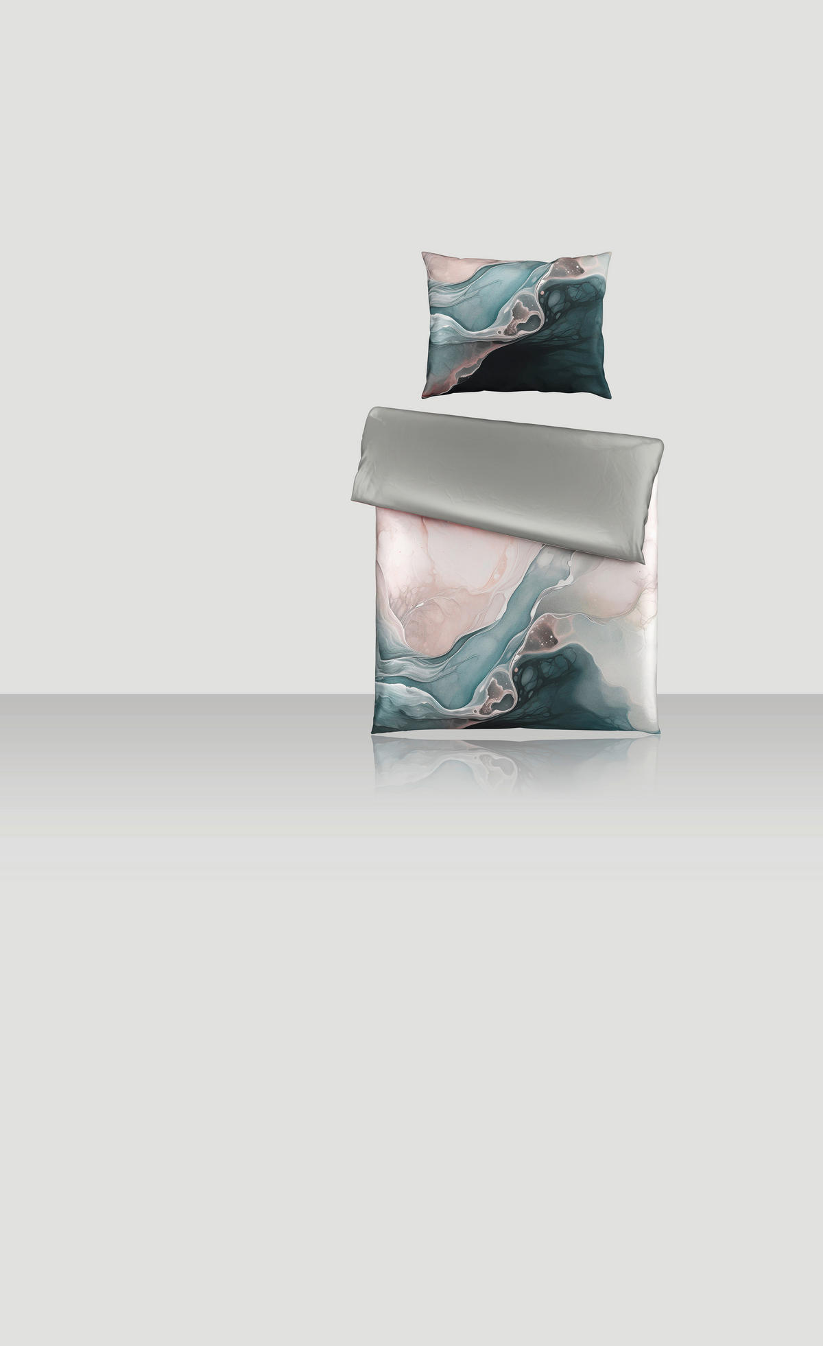 POSTELJINA S DVA LICA 140/200 cm  NINA  - siva, Design, tekstil (140/200cm) - Novel