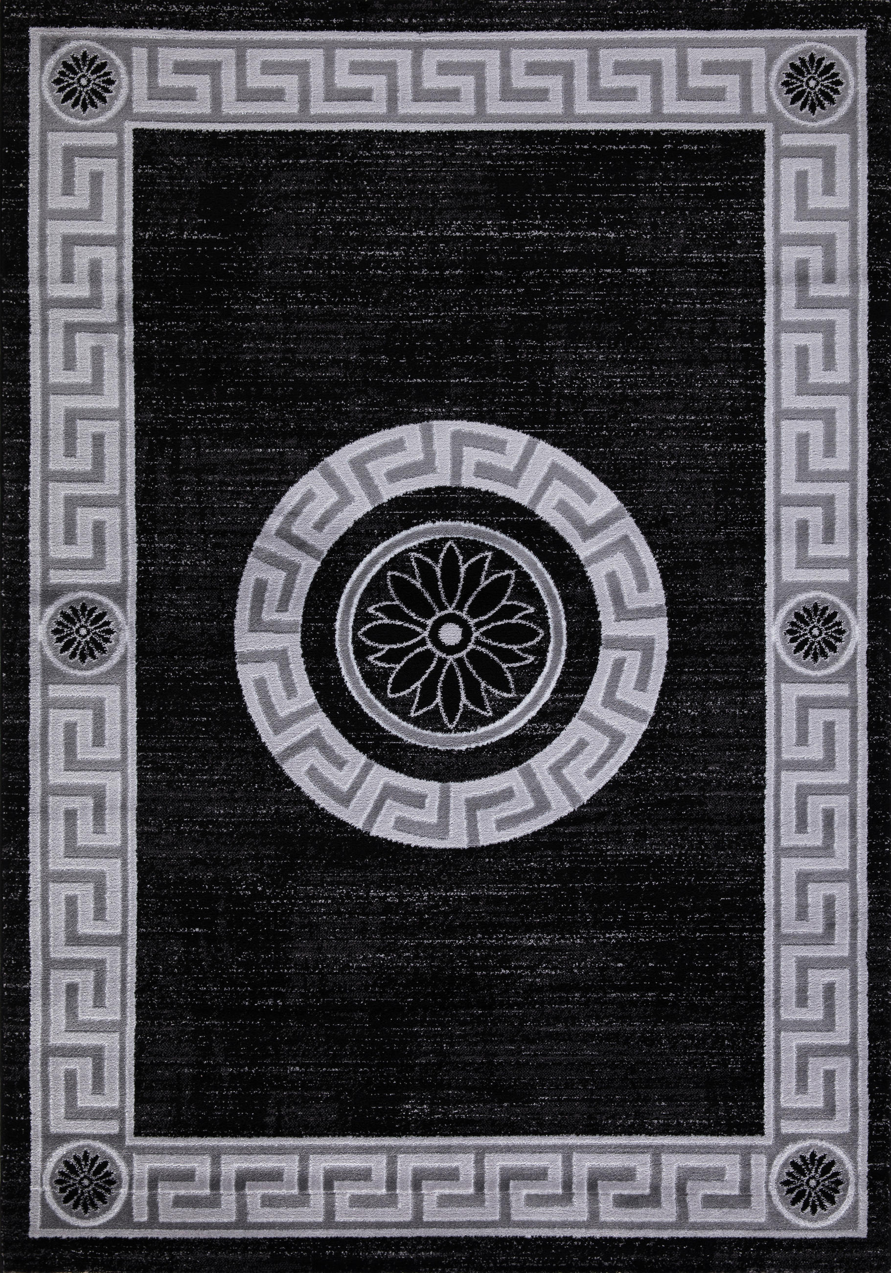 WEBTEPPICH 80/150 cm Eleysa Grau, Schwarz  - Schwarz/Grau, Design, Textil (80/150cm) - Novel