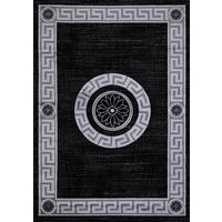 WEBTEPPICH 80/150 cm Eleysa Grau, Schwarz rechteckig  - Schwarz/Grau, Design, Textil (80/150cm) - Novel