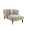 XXL-SESSEL in Bouclé Beige  - Beige/Schwarz, Modern, Holz/Textil (108/84/155cm) - MID.YOU