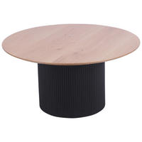 KONFERENČNÝ STOLÍK, čierna, farba duba, drevo, kompozitné drevo, 80/80/40 cm - čierna/farba duba, Design, drevo/kompozitné drevo (80/80/40cm) - Stylife