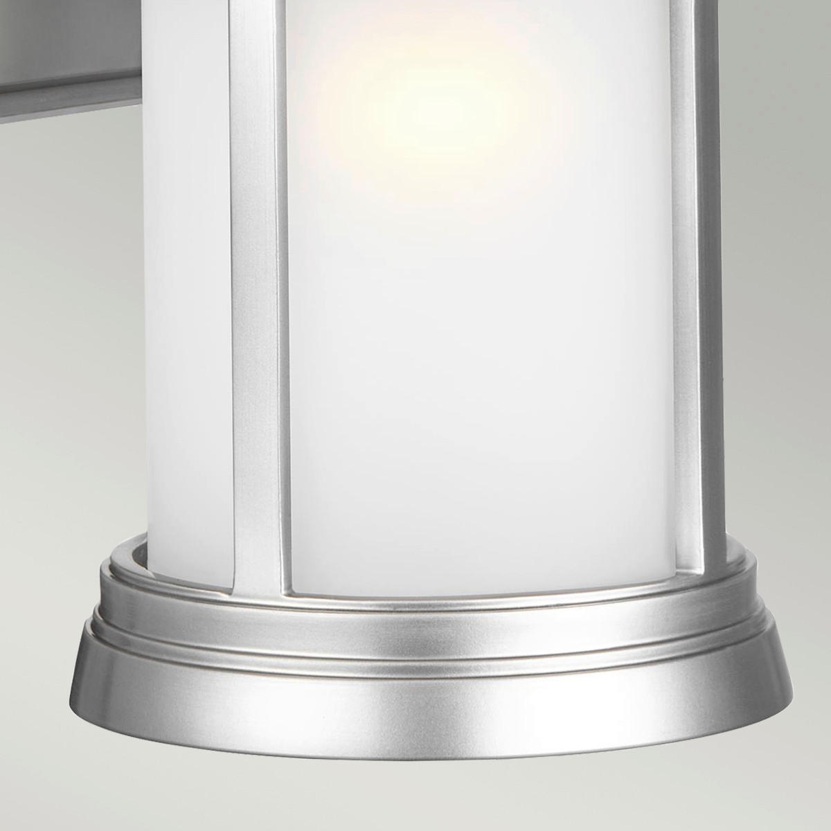 AUSSENWANDLEUCHTE - Edelstahlfarben, Konventionell, Glas (19,1/22,6/32,9cm) - Elstead Lighting