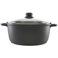 KOCHTOPF 6,2 L  - Klar/Schwarz, Basics, Glas/Metall (28/12,5cm) - Homeware Profession.
