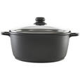 KOCHTOPF 6,2 L  - Klar/Schwarz, Basics, Glas/Metall (28/12,5cm) - Homeware Profession.