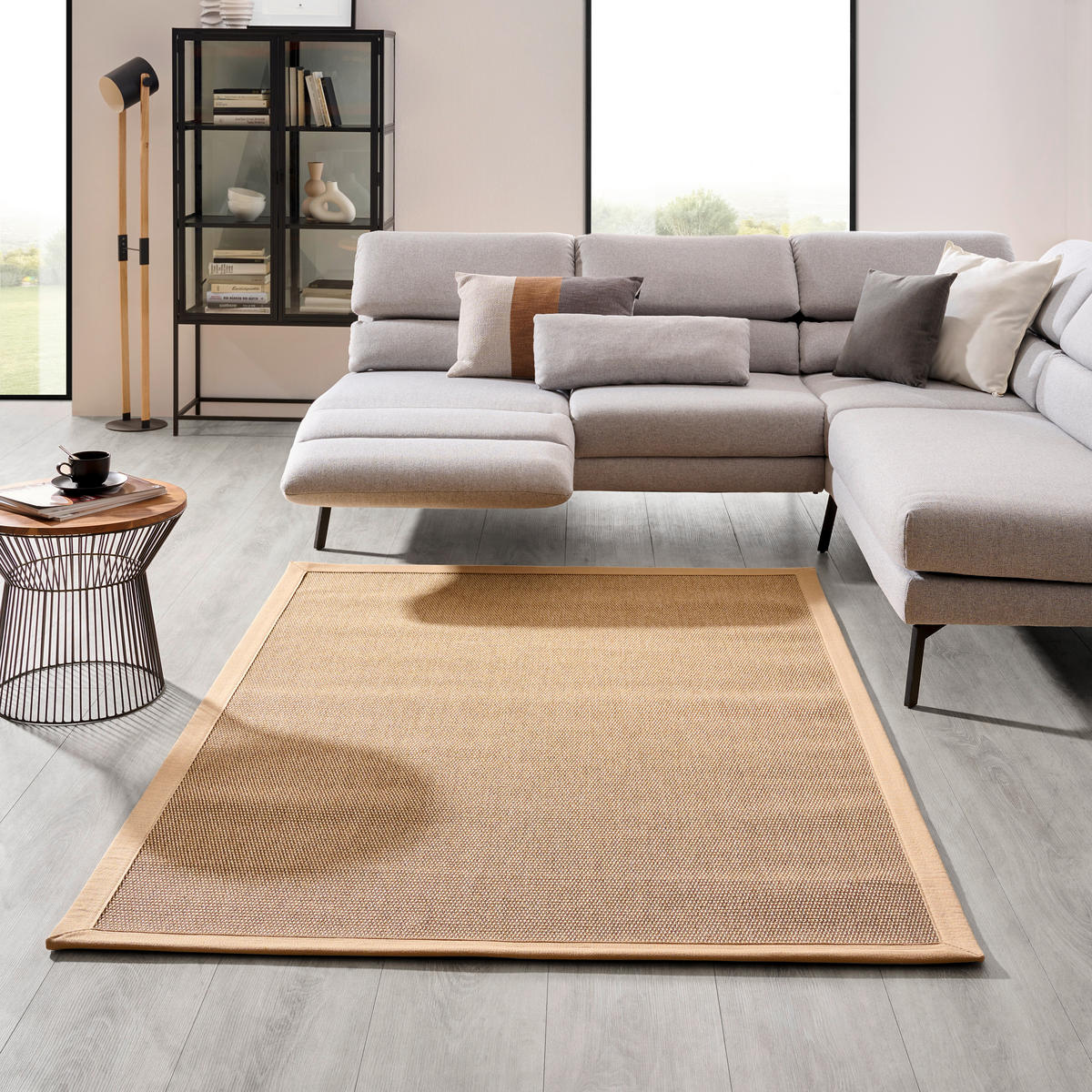 FLACHWEBETEPPICH 140/200 cm Chronos Naturfarben, Beige  - Beige/Naturfarben, KONVENTIONELL, Naturmaterialien/Textil (140/200cm) - Linea Natura