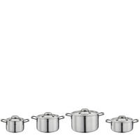 KOCHTOPFSET GOURMET  - Silberfarben/Schwarz, Basics, Metall - Spring