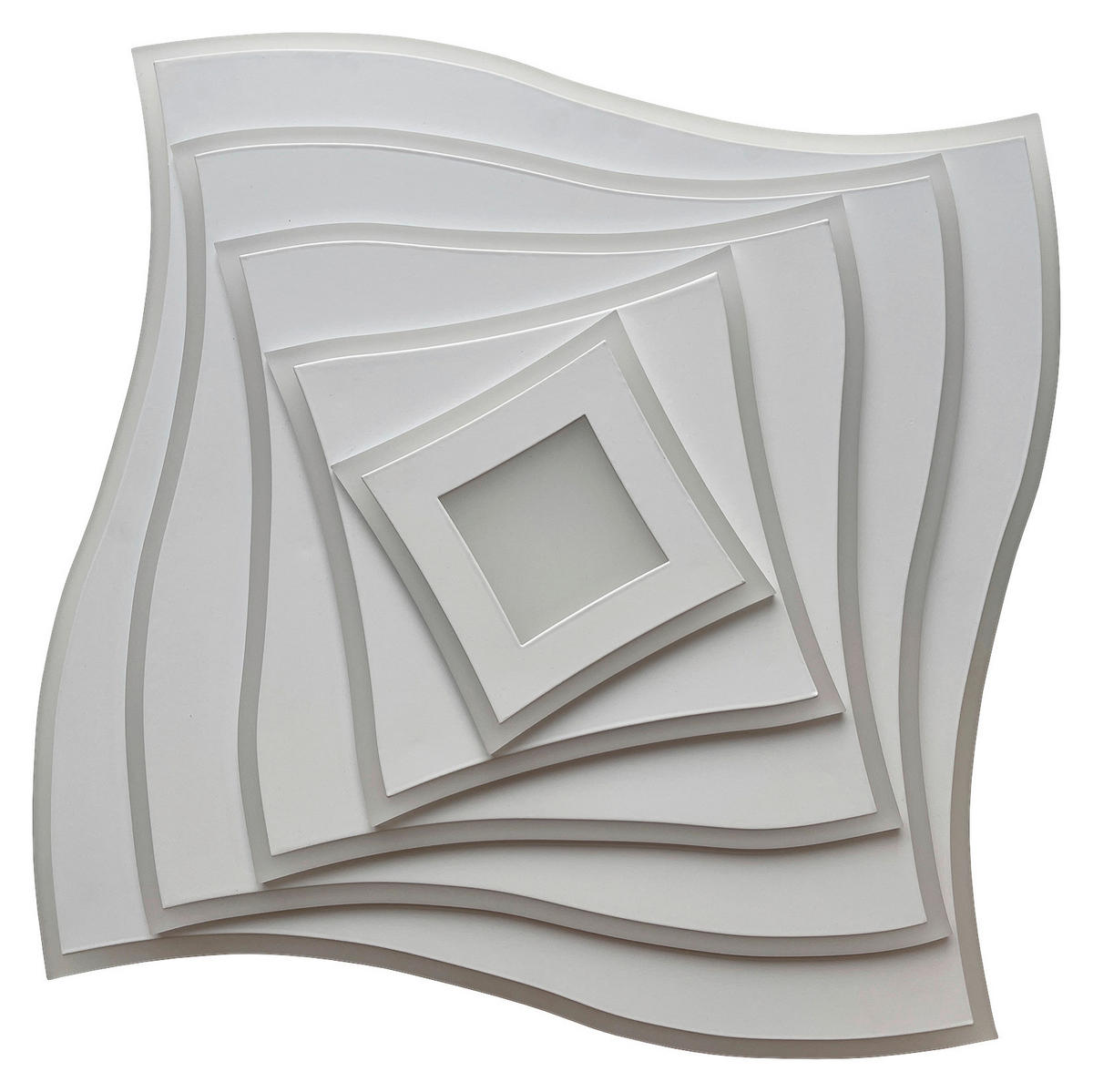 LED-DECKENLEUCHTE 50/5/50 cm   - Weiß, Basics, Kunststoff (50/5/50cm)