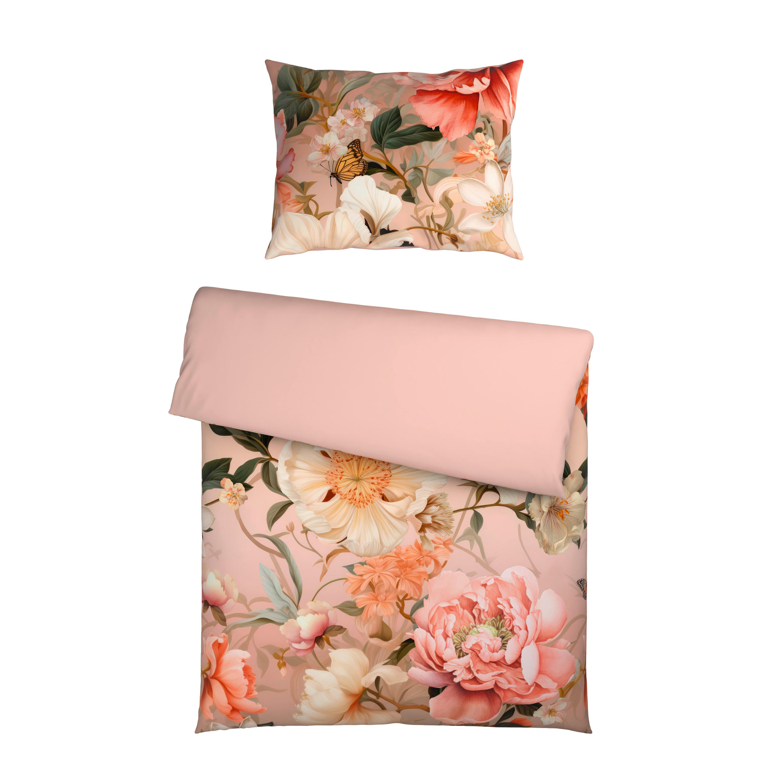 BETTWÄSCHE 2-teilig Satin 140/200 cm  - Multicolor, Textil (140/200cm) - Esposa