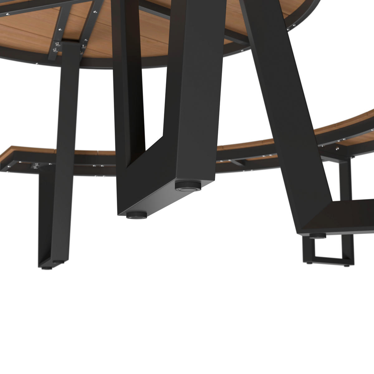 GARTENTISCHGRUPPE  - Anthrazit/Teakfarben, MODERN, Kunststoff/Metall (239/75cm) - Ambia Garden