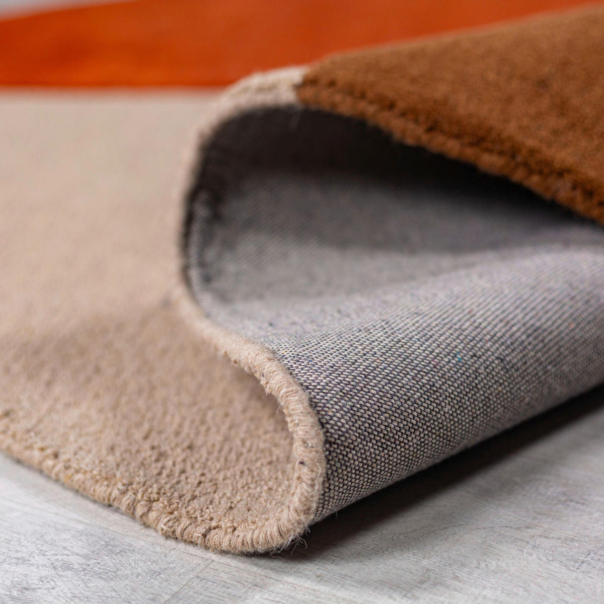 WOLLTEPPICH 200/200 cm Rostfarben  - Rostfarben, MODERN, Textil (200/200cm) - Xora