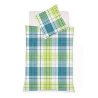 BETTWÄSCHE Rio Seersucker 155/220 cm  - Blau/Grau, Basics, Textil (155/220cm) - Fleuresse