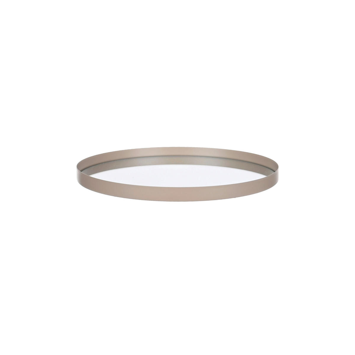 POSLUŽAVNIK ZA SERVIRANJE    18 cm          - bež, Basics, staklo/metal (18cm) - Ambia Home