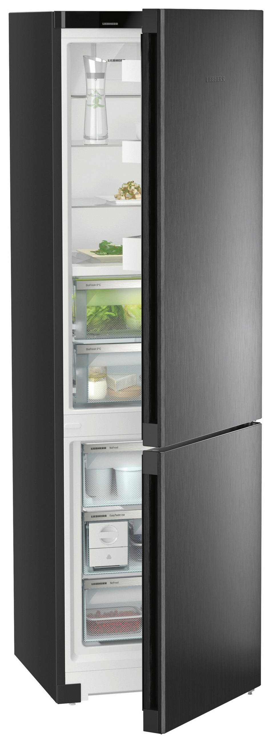 KÜHL-GEFRIER-KOMBINATION CBNbda 572i  - Schwarz, Basics, Kunststoff/Metall (59,7/201,5/67,5cm) - Liebherr