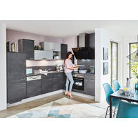 ROHOVÁ KUCHYNĚ SILVIO - tmavě šedá, Design, kompozitní dřevo - Celina