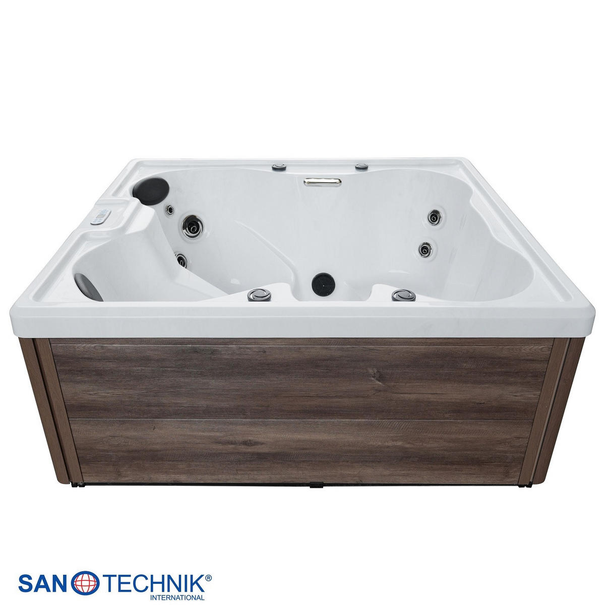 WHIRLPOOL Parma 180/160/76 cm  - Grauweiß, KONVENTIONELL, Kunststoff (180/160/76cm) - Sanotechnik