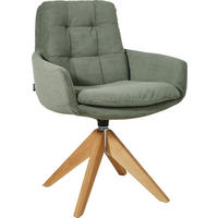 ARMLEHNSTUHL  in Cord  - Olivgrün, Design, Holz/Textil (63/90/69cm) - Johann Jakob