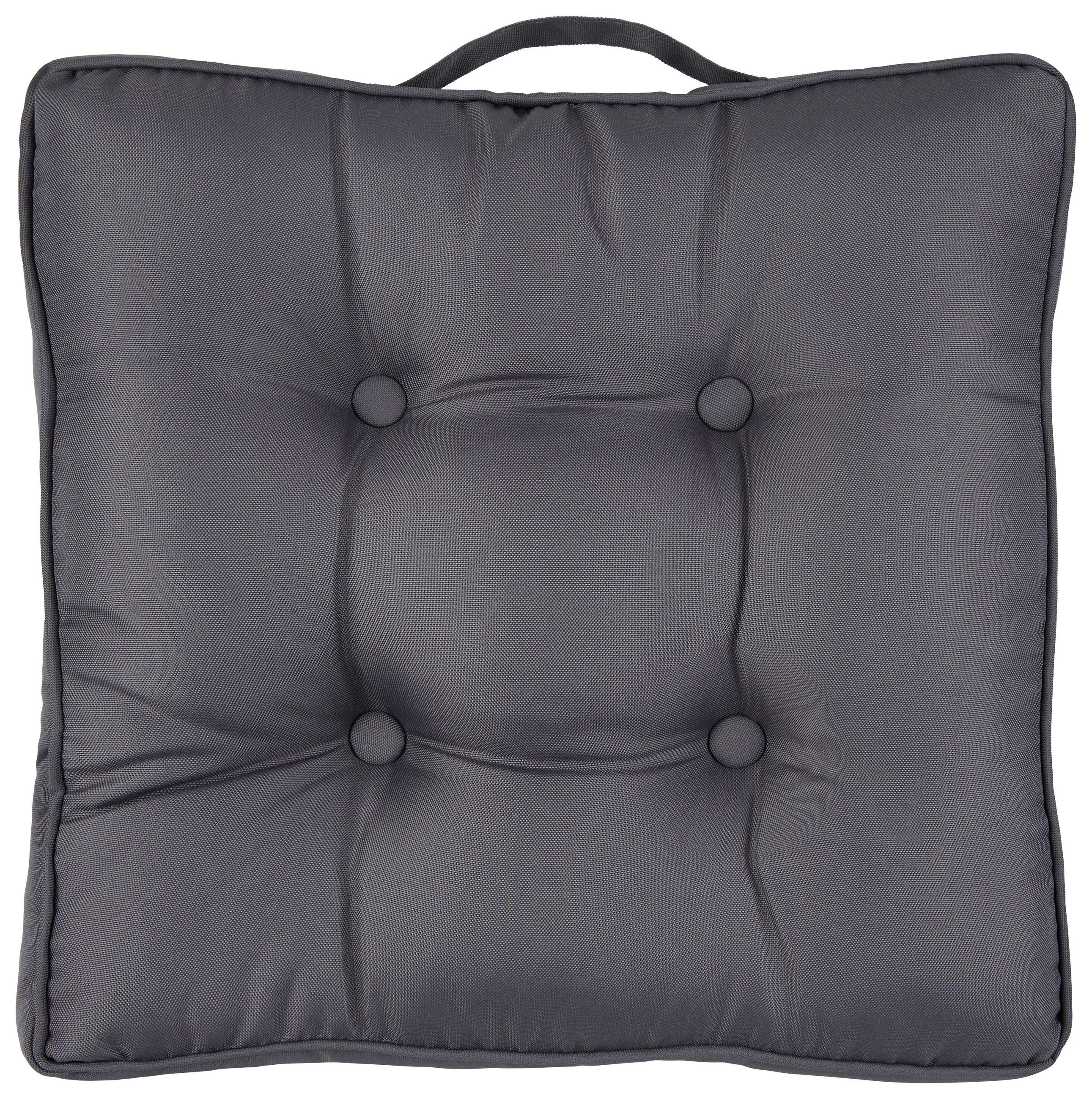 Sitzkissen 43x43x8 cm Anthrazit