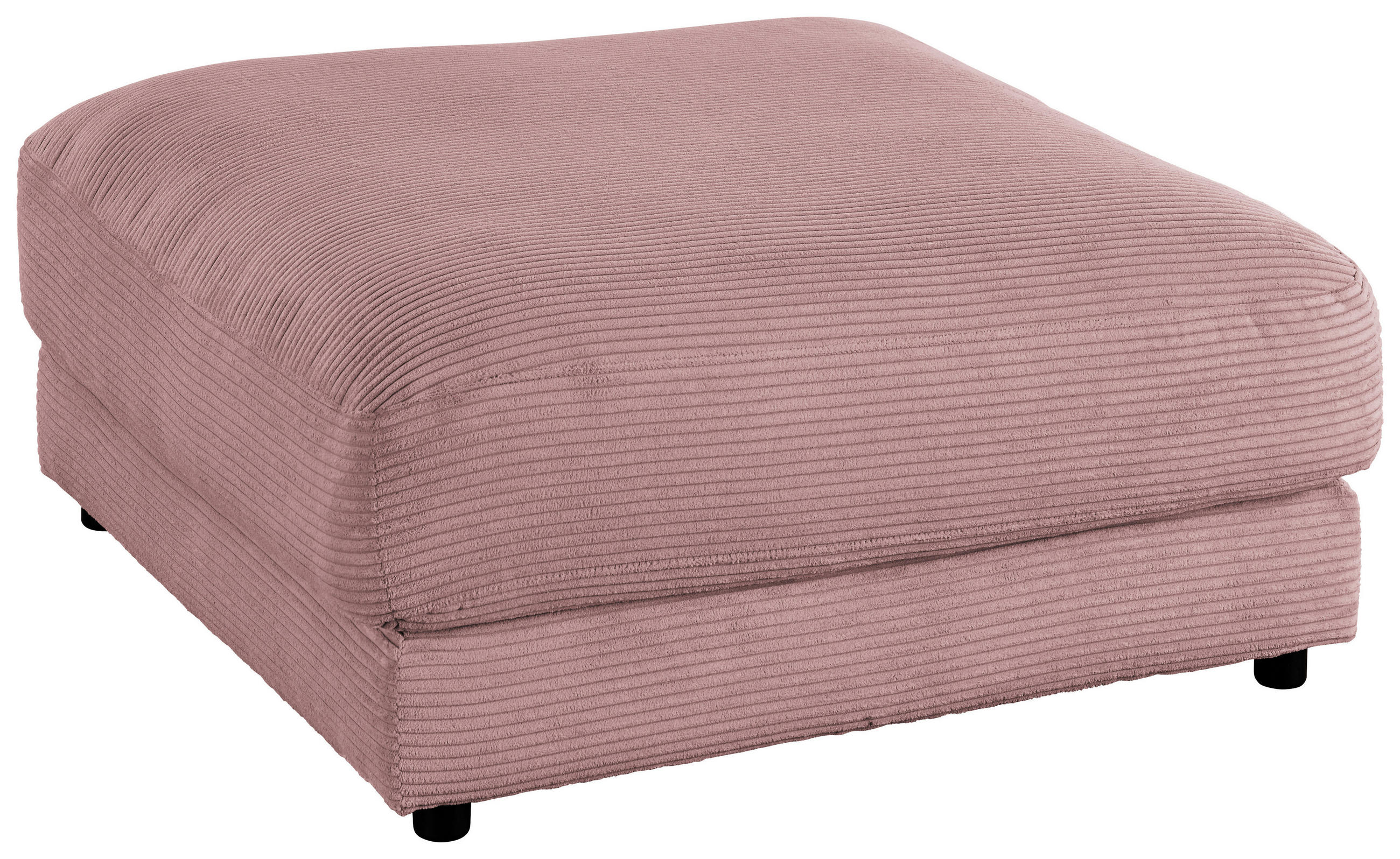 HOCKER in Textil Rosa  - Schwarz/Rosa, Design, Kunststoff/Textil (100/86/100cm) - Lomoco