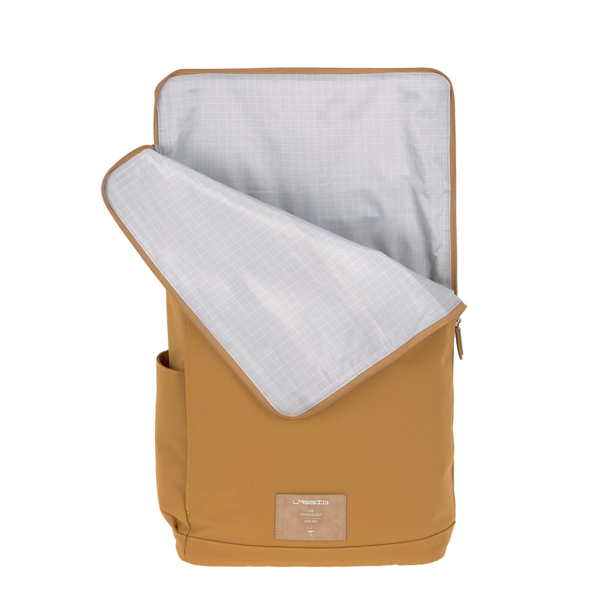 WICKELRUCKSACK Rolltop  - Currygelb, Trend, Textil (30/14,5/46cm) - Lässig