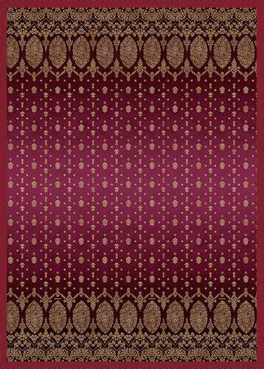 OKRASNA ODEJA  GOLD DECOR  240/250 cm       rdeča  - rdeča, Design, tekstil (240/250cm) - Bassetti