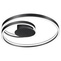 LED-DECKENLEUCHTE Ciola 72/12 cm   - Schwarz, LIFESTYLE, Metall (72/12cm) - Cinque