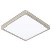 LED-DECKENLEUCHTE 28,5/28,5/2,8 cm   - Weiß/Nickelfarben, Basics, Kunststoff/Metall (28,5/28,5/2,8cm) - Novel
