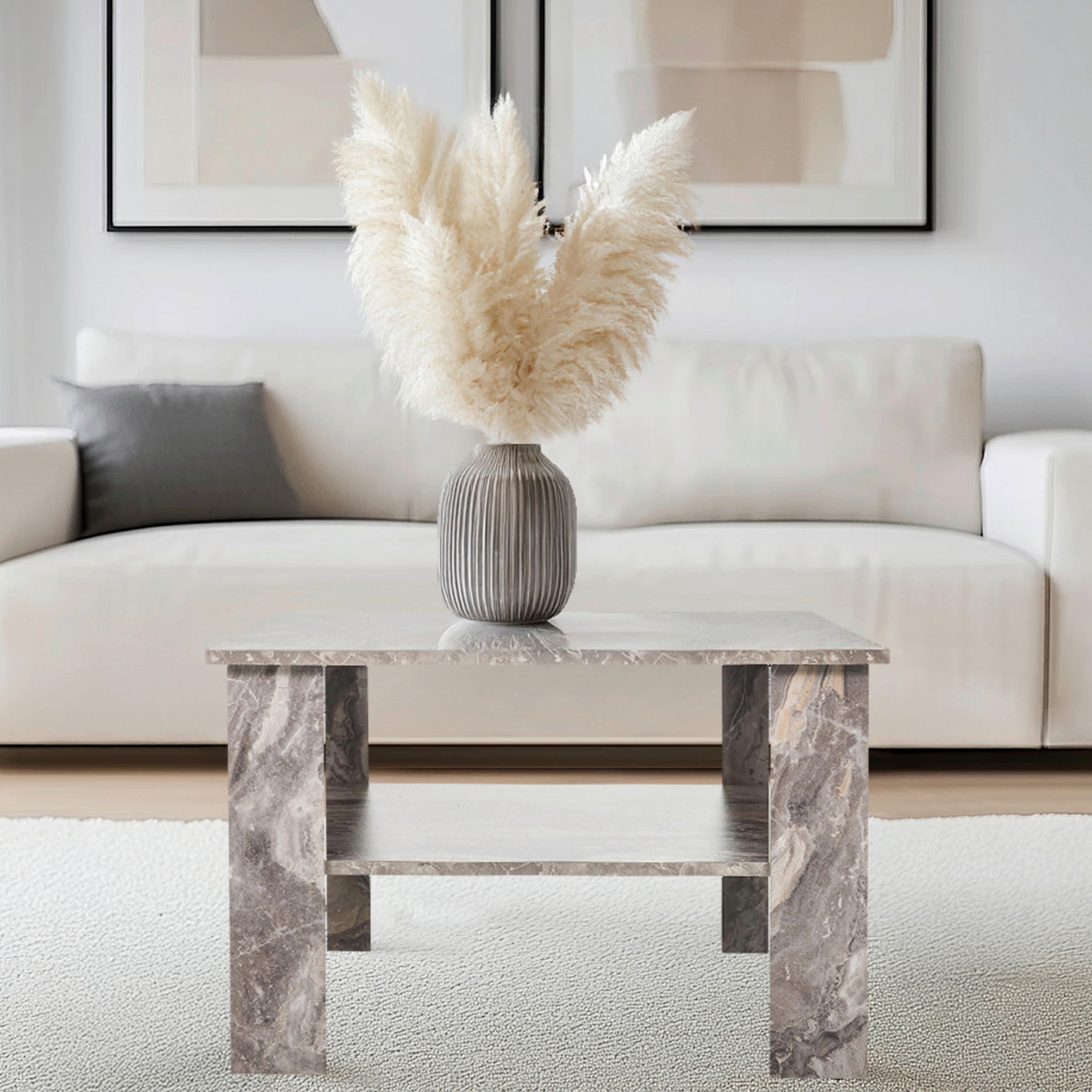 COUCHTISCH - Grau, MODERN, Holzwerkstoff (70/70/45cm) - MID.YOU