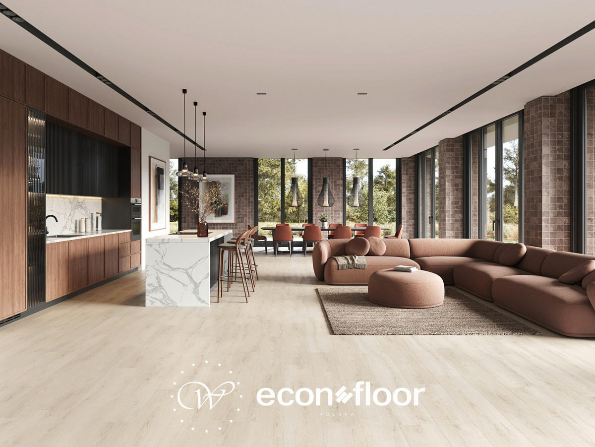 VINYLBODEN Econfloor LA BOHEME 55 OAK CREAM  per  m² - Beige, Basics, Kunststoff/Stein (23/128/0,57cm)