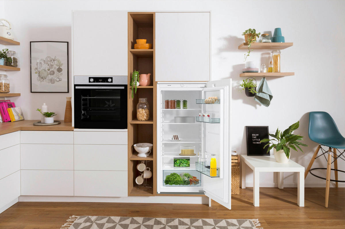 KÜHLSCHRANK 54/122,5/54,5 cm RI412EE1  - Weiß, Basics, Metall (54/122,5/54,5cm) - Gorenje