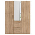 DREHTÜRENSCHRANK in Sonoma Eiche - Sonoma Eiche, Design, Glas/Holzwerkstoff (151/197/60cm) - Novel