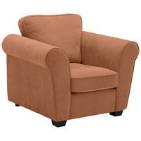 SESSEL in Chenille Rostfarben  - Rostfarben/Schwarz, KONVENTIONELL, Kunststoff/Textil (106/88/86cm) - Carryhome