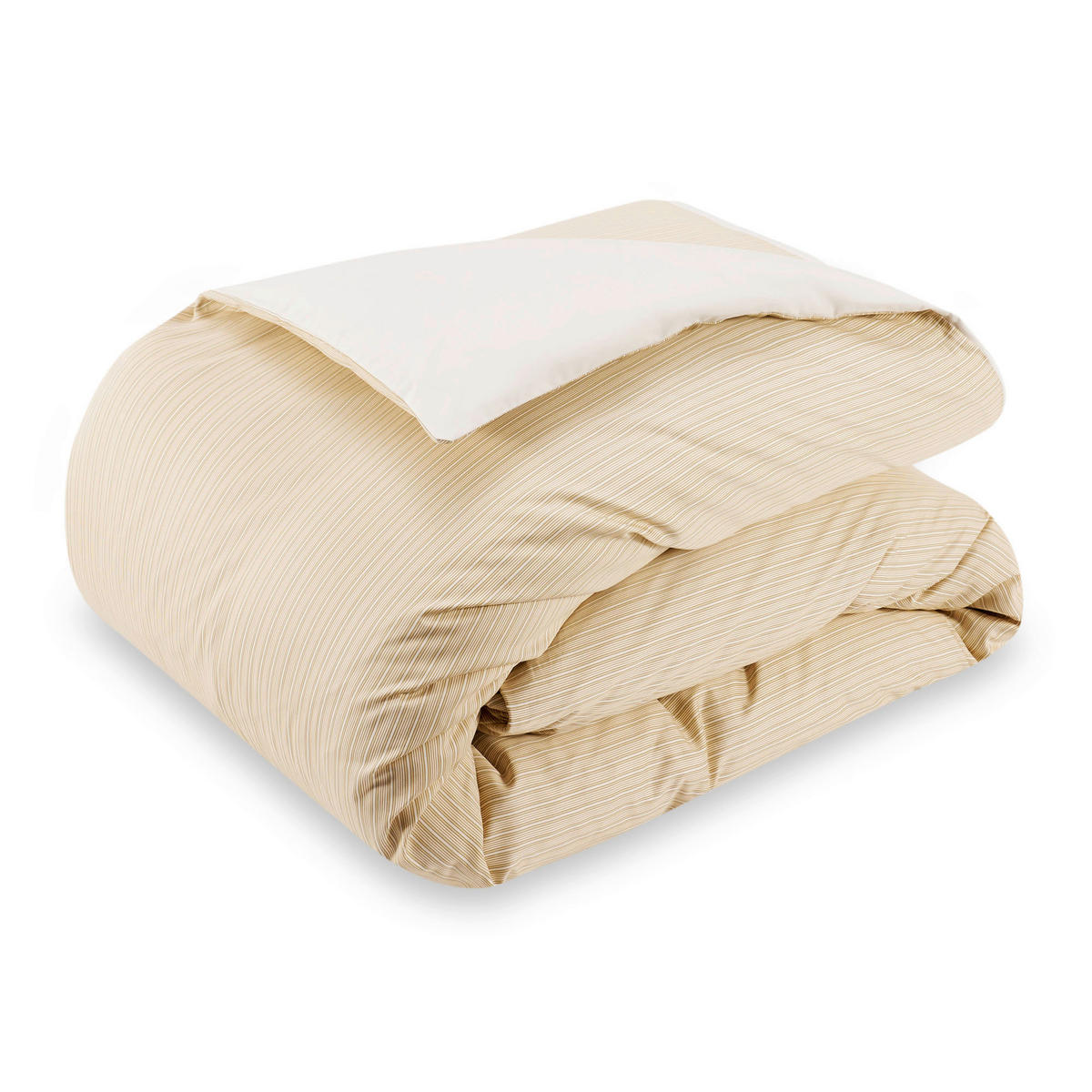 BETTWÄSCHE Refined Stripes Satin 155/220 cm  - Beige, Basics, Textil (155/220cm) - Tommy Hilfiger