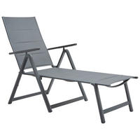 LEŽALJKA VRTNA  antracit, tamno siva  metal, tekstil      - tamno siva/antracit, Moderno, metal/tekstil (70/105/140cm) - Ambia Garden