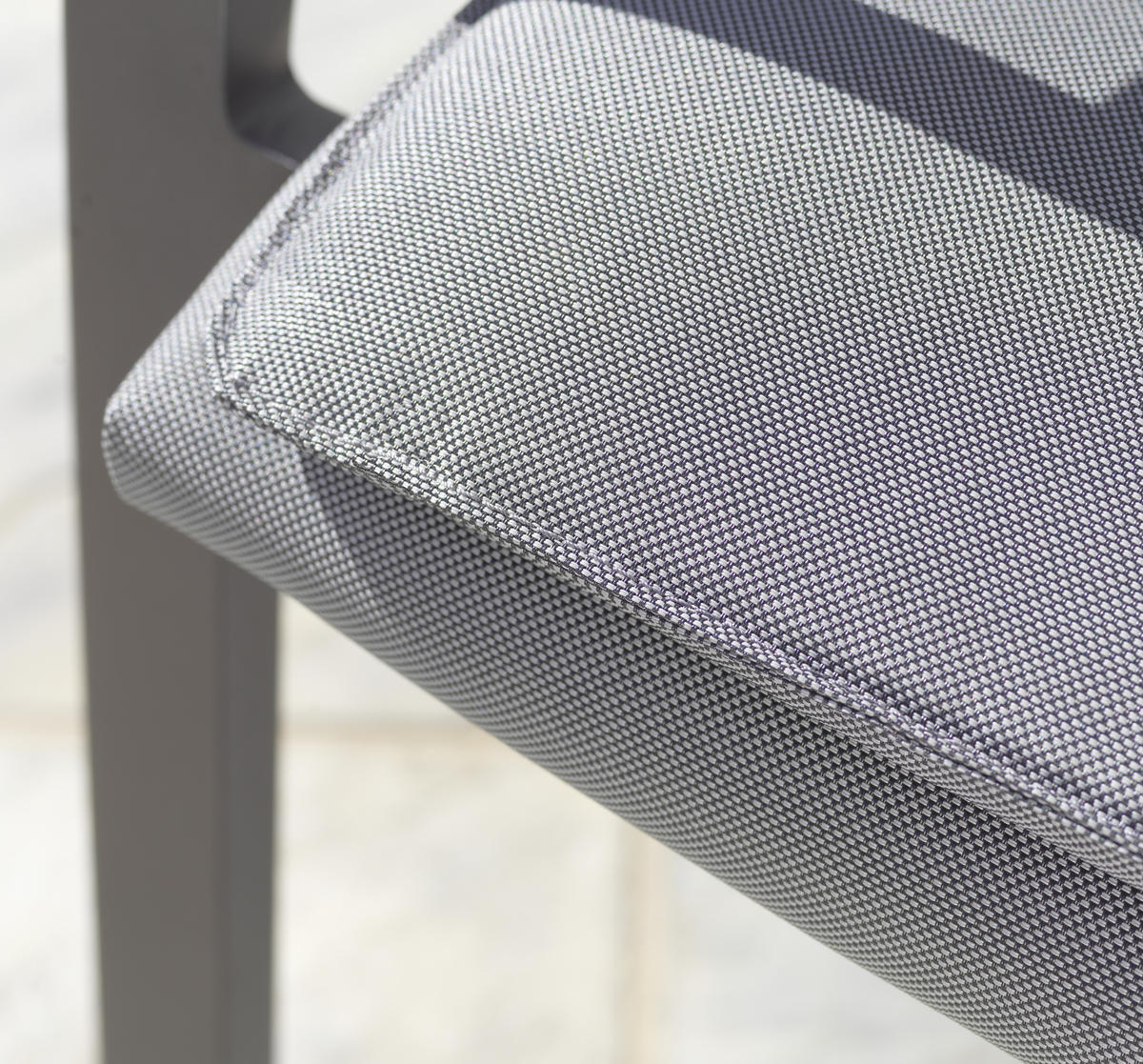 STAPELSESSEL Aluminium Anthrazit, Grau  - Anthrazit/Grau, Design, Textil/Metall (58/91/63cm) - Amatio