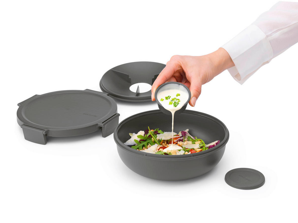 KRABIČKA NA OBĚD  - tmavě šedá, Basics, plast (21/7,5cm) - Brabantia