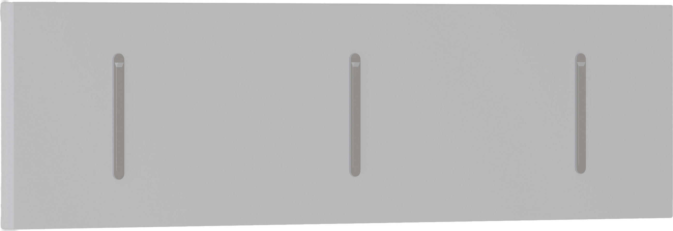 HAKENLEISTE  in Weiß  - Weiß, Design, Holzwerkstoff/Metall (100/25/3cm) - Moderano