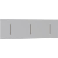 HAKENLEISTE  in Weiß  - Weiß, Design, Holzwerkstoff/Metall (100/25/3cm) - Moderano