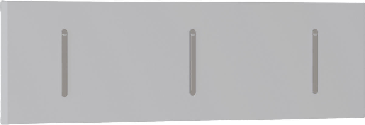 HAKENLEISTE  in Weiß  - Weiß, Design, Holzwerkstoff/Metall (100/25/3cm) - Moderano