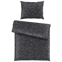 POSTELJNINA Lara saten antracit  - antracit, Natur, tekstil (140/200cm) - Bio:Vio